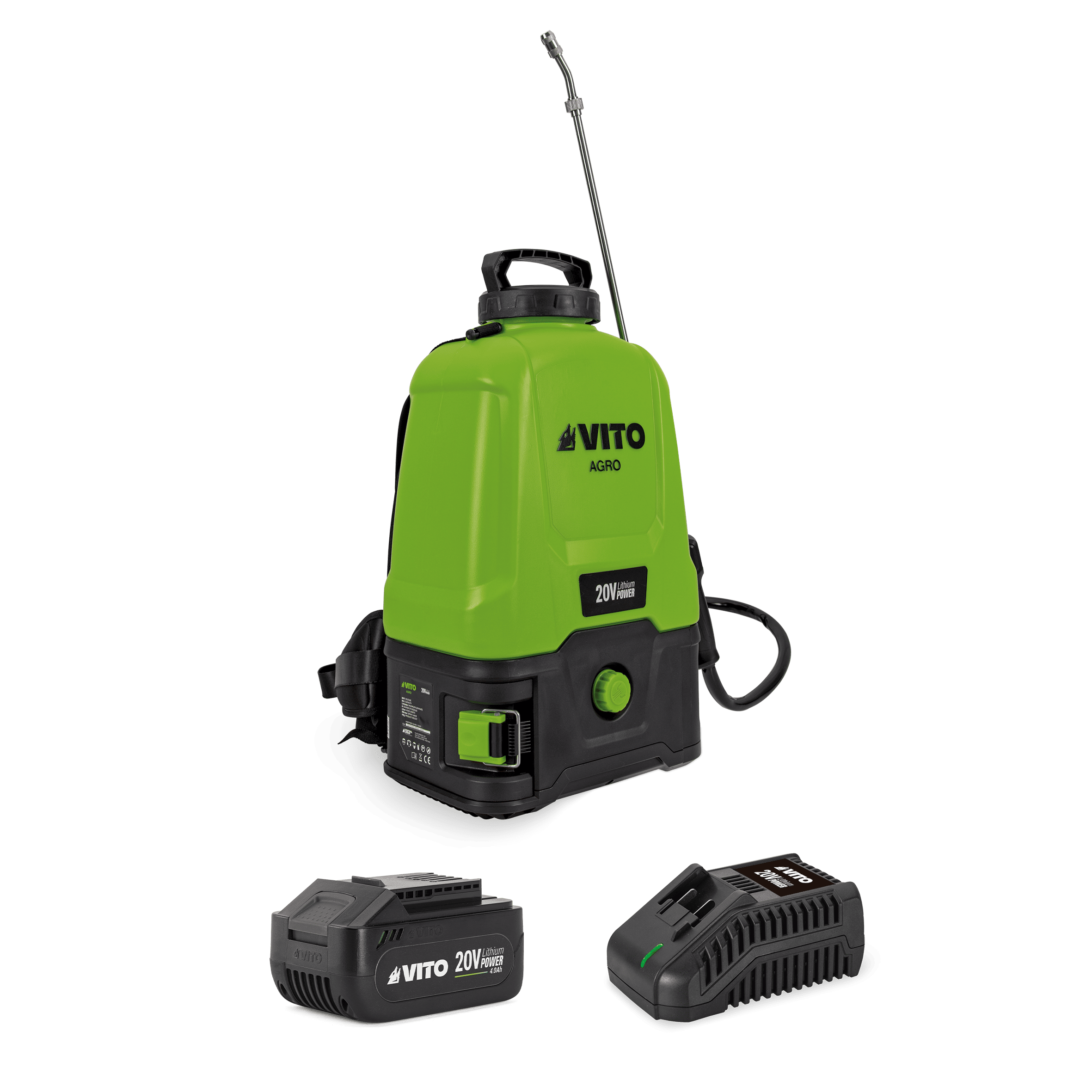 PULVERIZADOR A BATERIA 16L 20, COM BATERIA 4AH E CARREGADOR