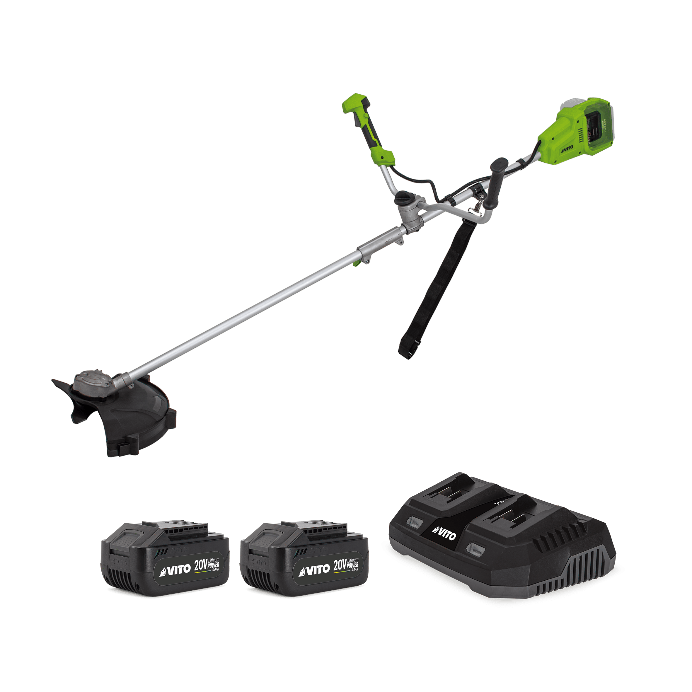 ROÇADORA 40V COM CARREGADOR DUPLO E 2 BATERIAS 5AH