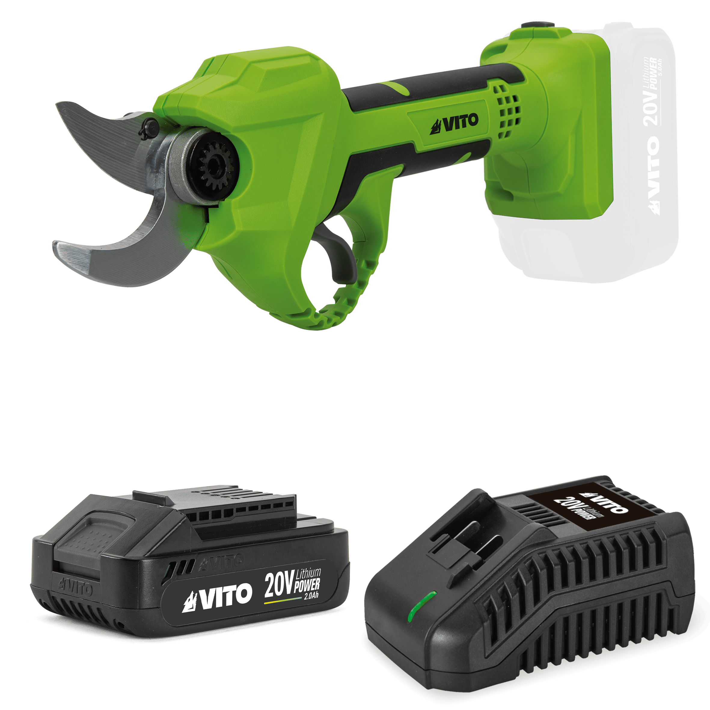 TESOURA DE PODA BRUSHLESS 20V, COM CARREGADOR E BATERIA