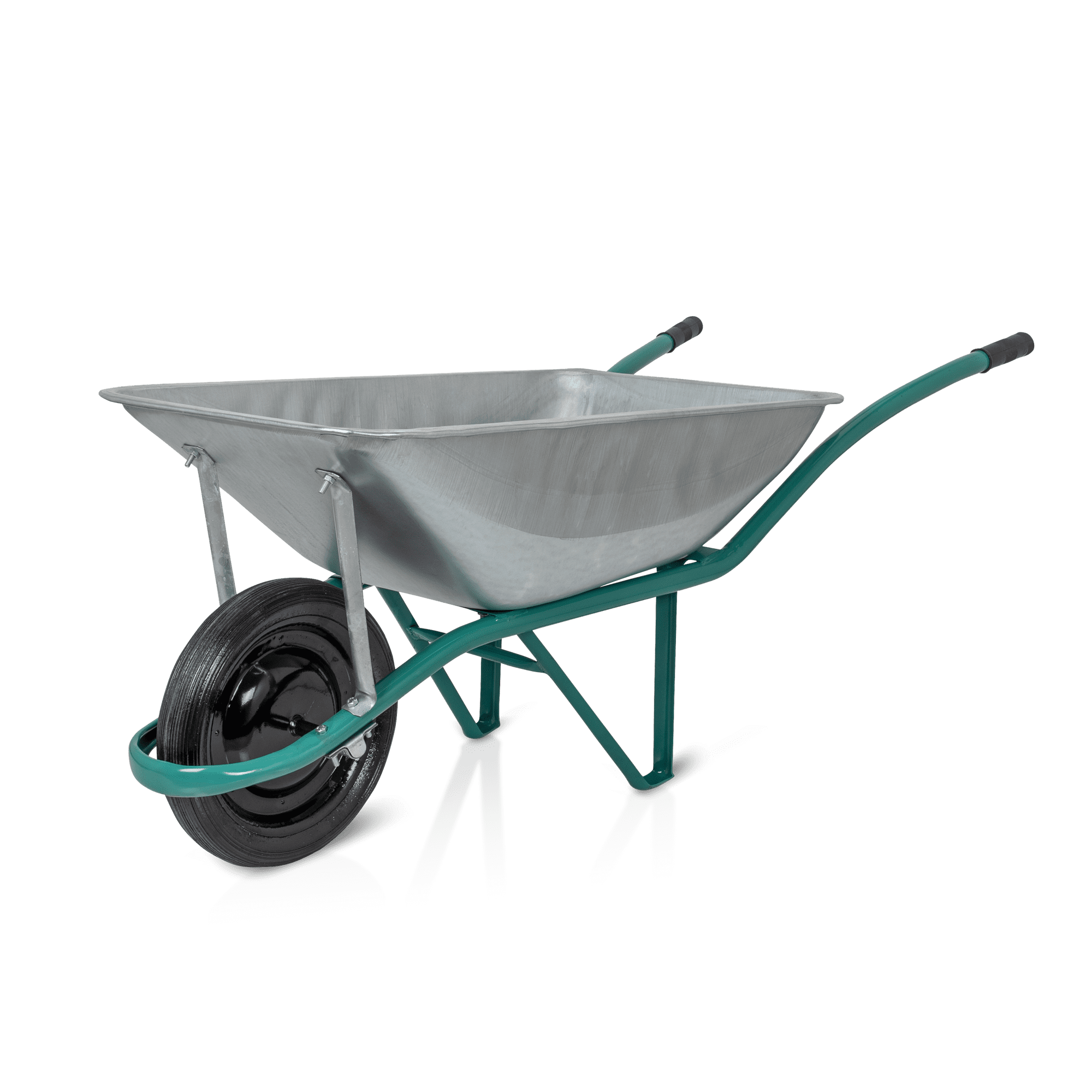 CARRO DE MÃO GALVANIZADO  COM RODAS MACIÇA 85L - DESMONTADO