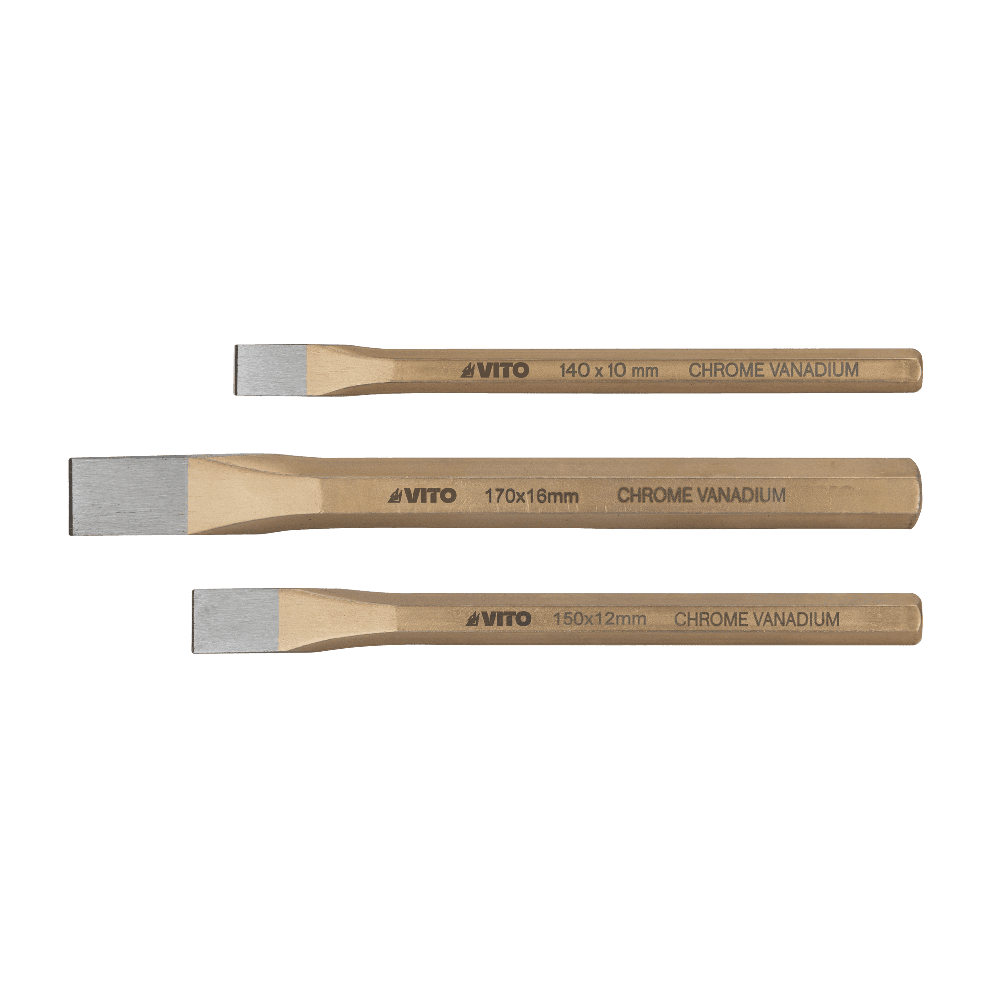 CONJUNTO DE 3 ESCOPROS DE AÇO