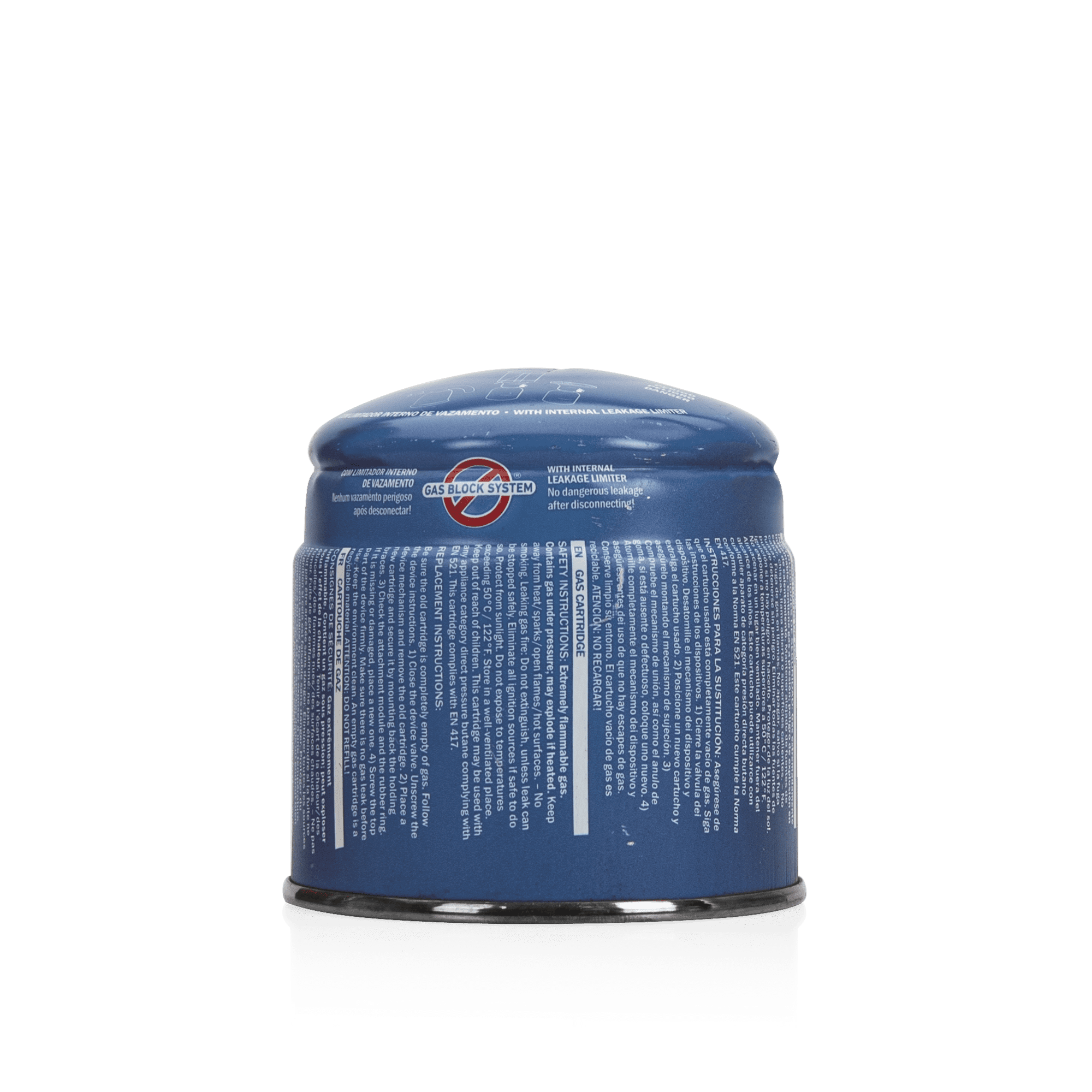 CARTUCHO DE GÁS COM VÁLVULA DE SEGURANÇA