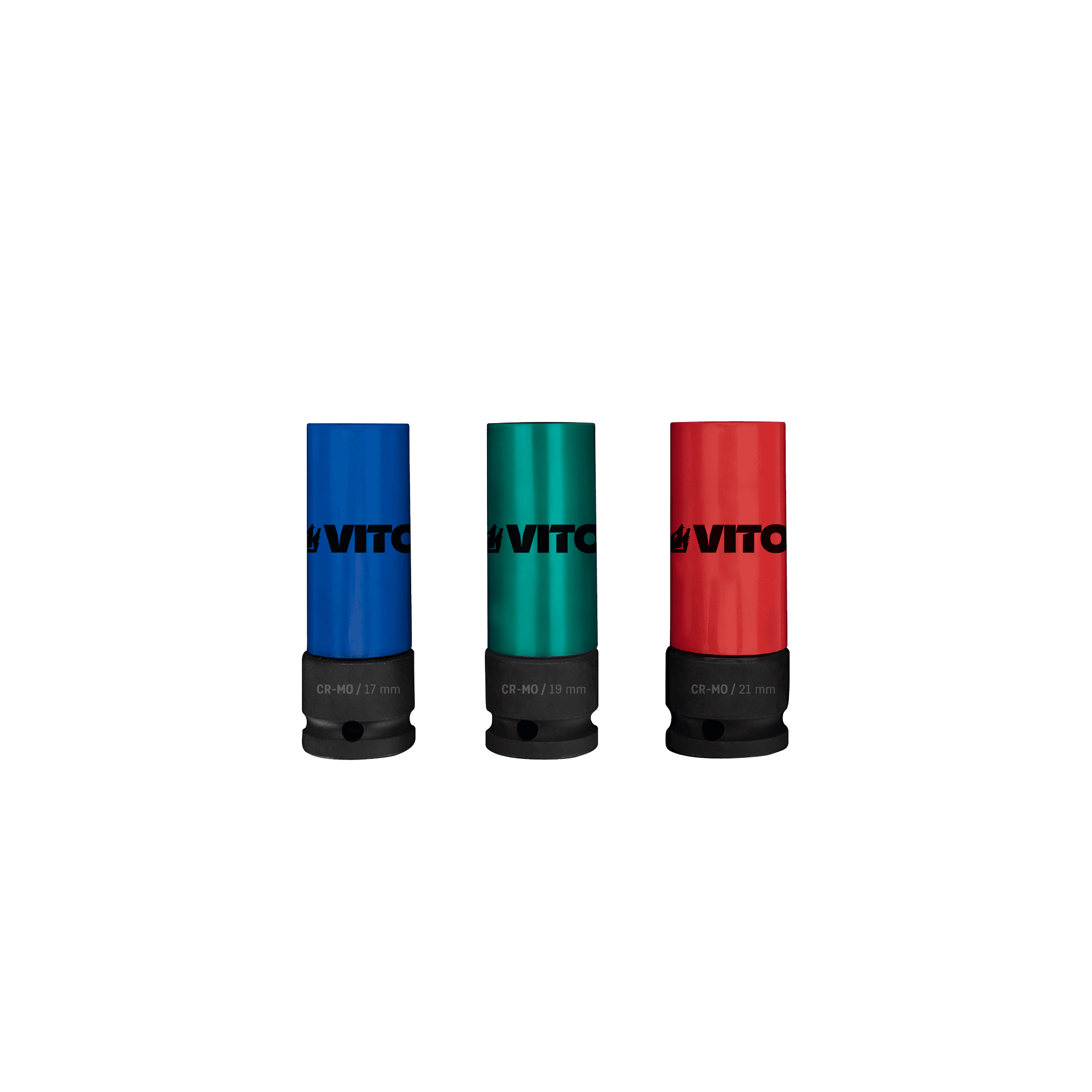 CONJUNTO 3 CHAVES DE IMPACTO 1/2" PARA RODAS CR-MO