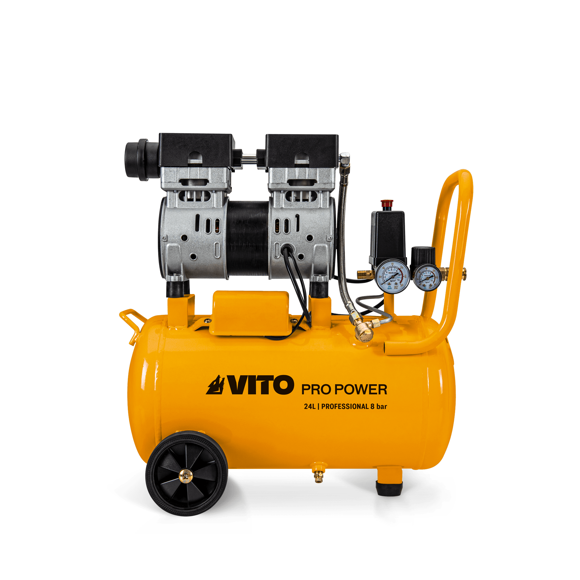 COMPRESSOR SEM ÓLEO SILENCIOSO 24L 8 BAR 1.0HP