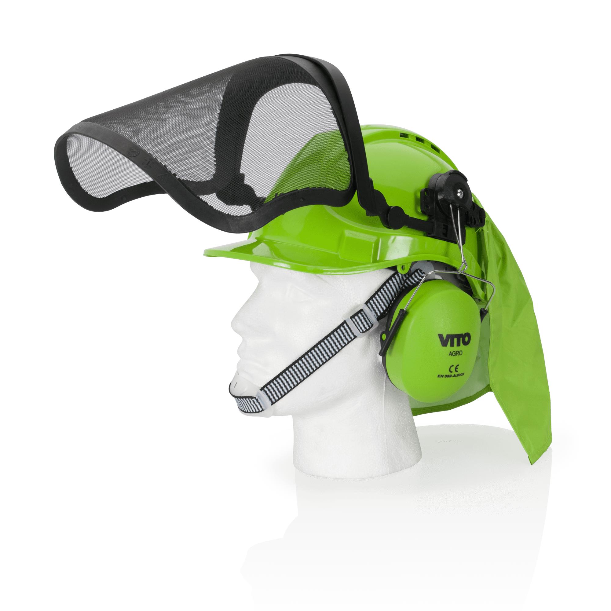 CAPACETE DE SEGURANÇA COM PROTEÇÃO FACIAL E AURICULAR