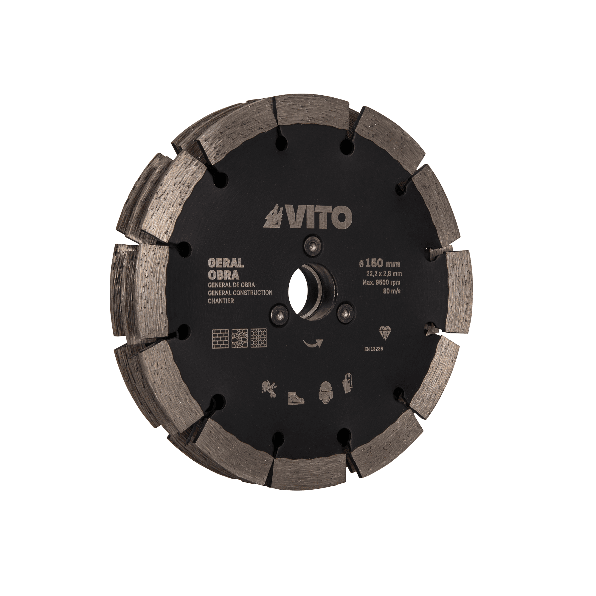 DISCO DIAMANTADO SEGMENTADO GERAL OBRA PRO 3 EM 1 150MM