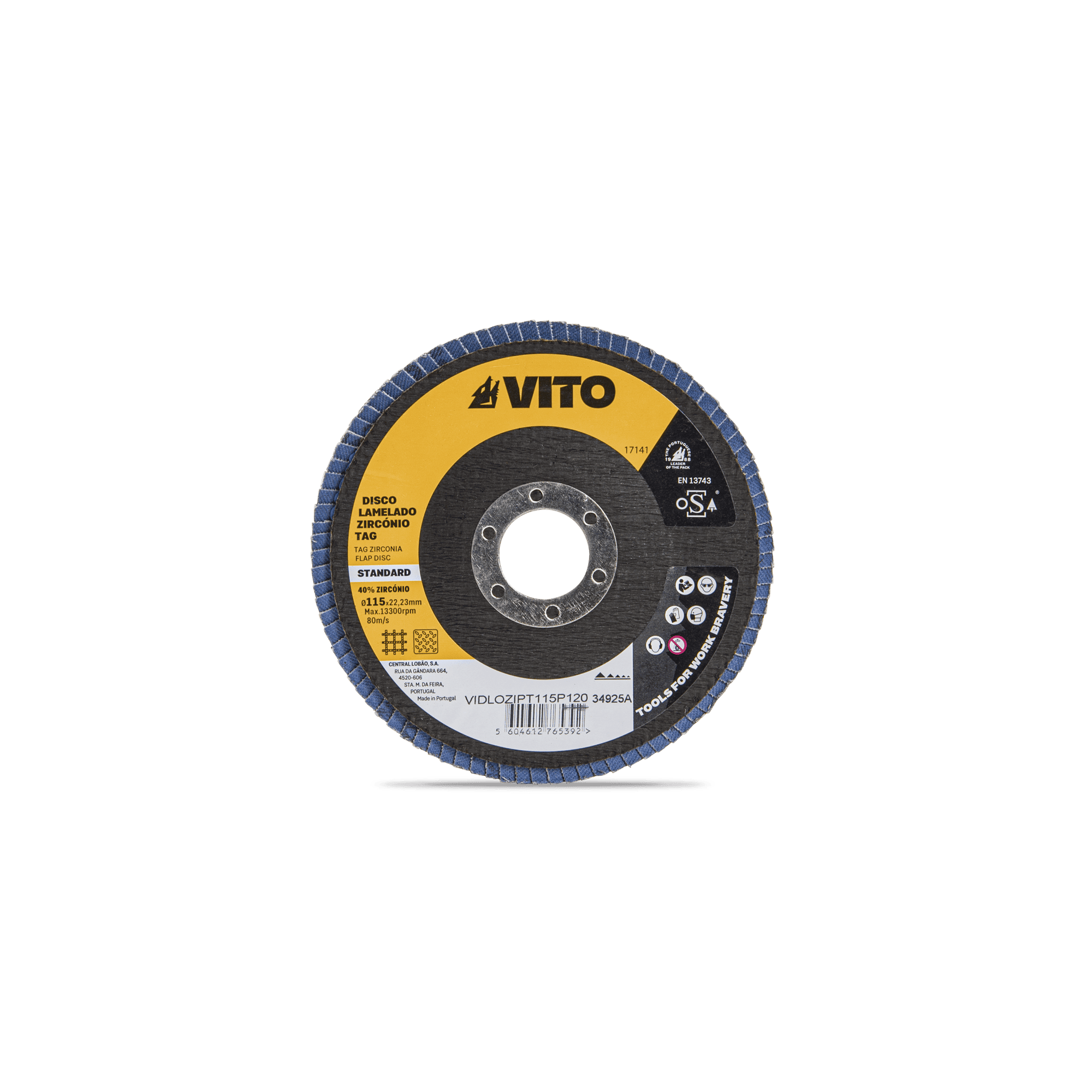 DISCO LAMELADO ZIRCONIO INDUSTRIAL PREMIUM TAG