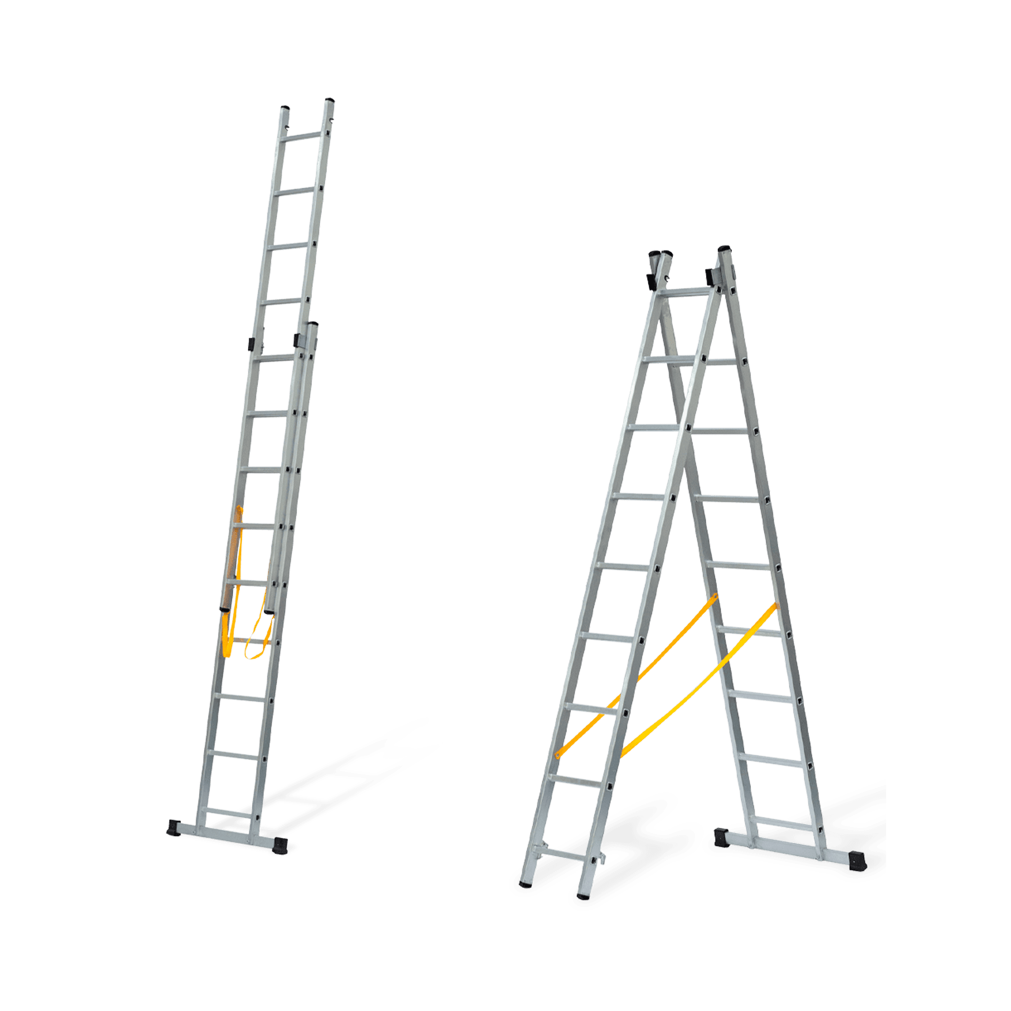 ESCADA DUPLA DEGRAU QUADRADO