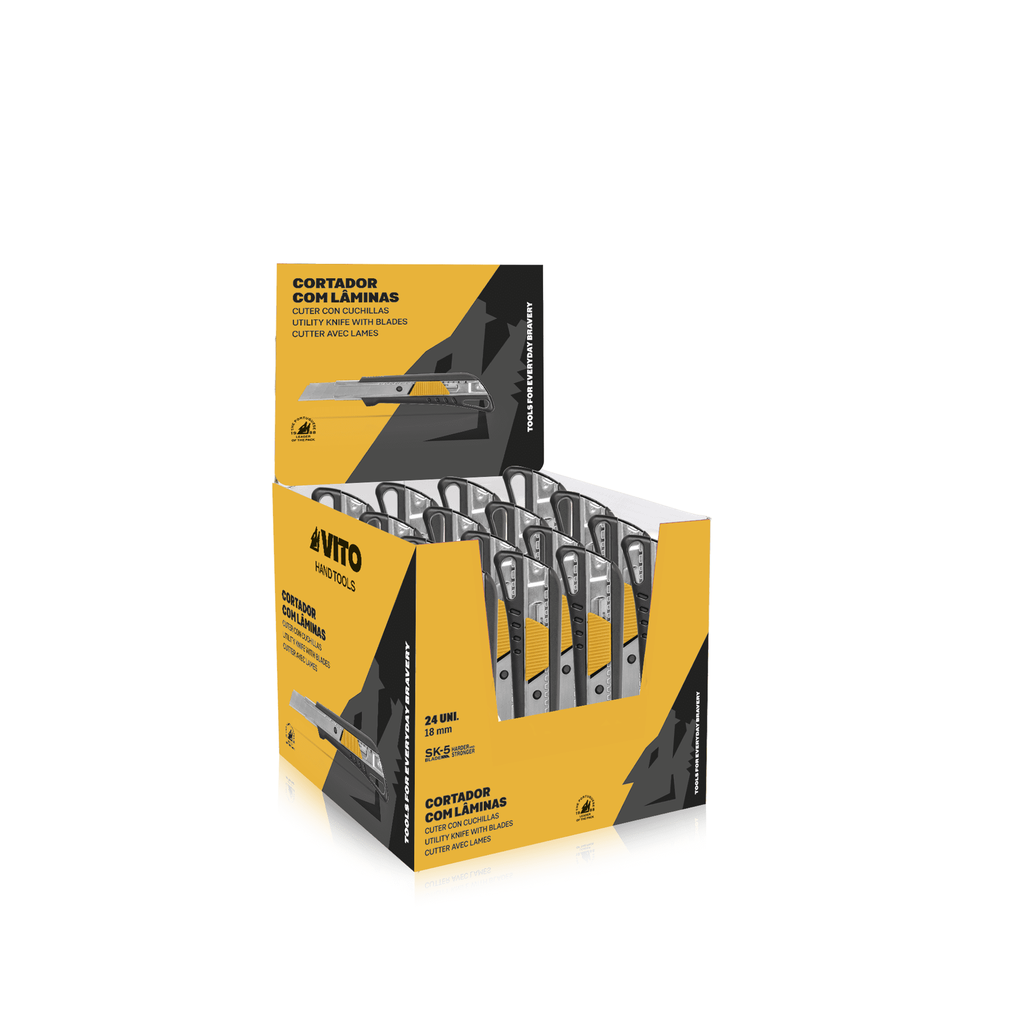 EXPOSITOR DE CORTADORES COM LÂMINAS SK5