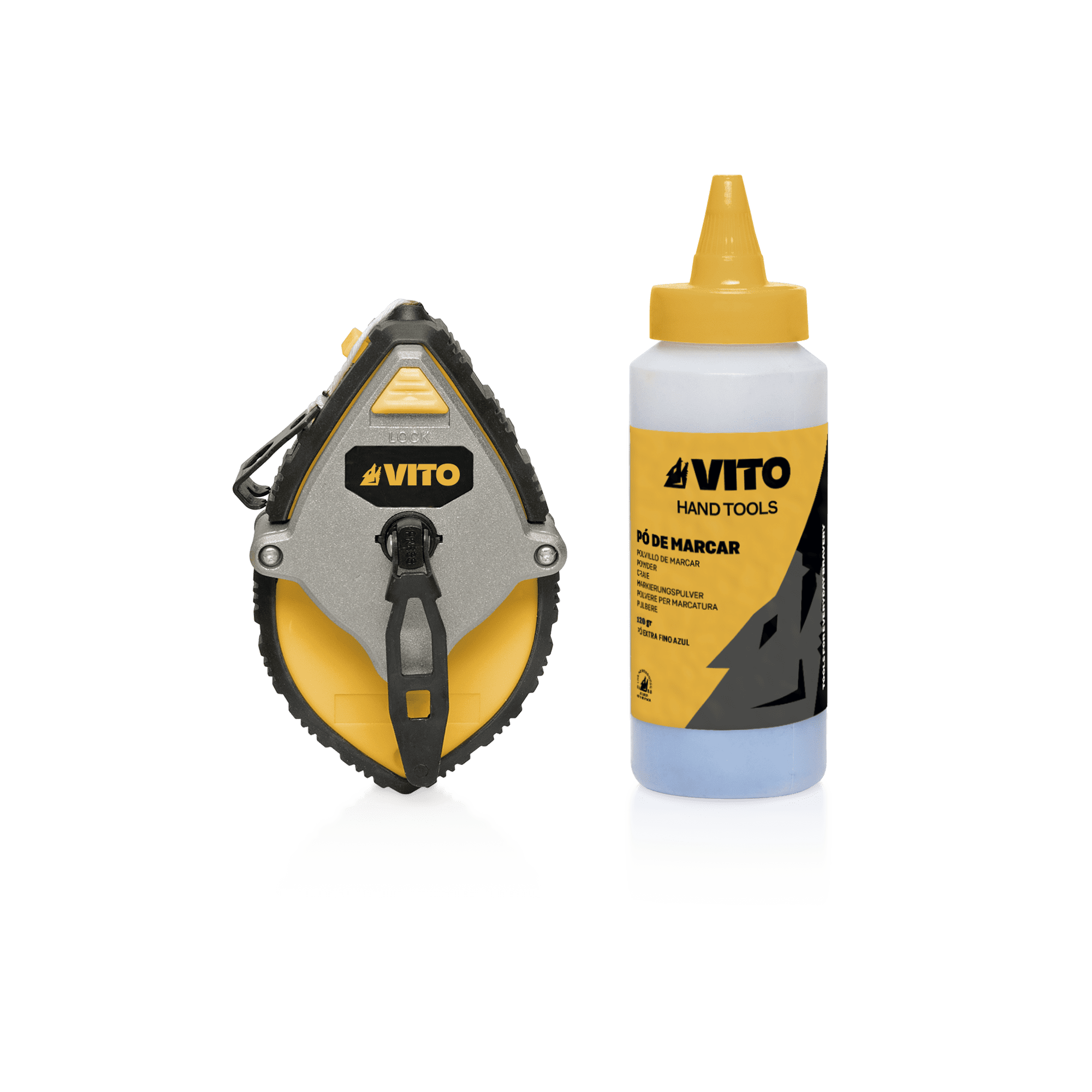 CONJUNTO FIO DE MARCAR METÁLICO 30M E PÓ