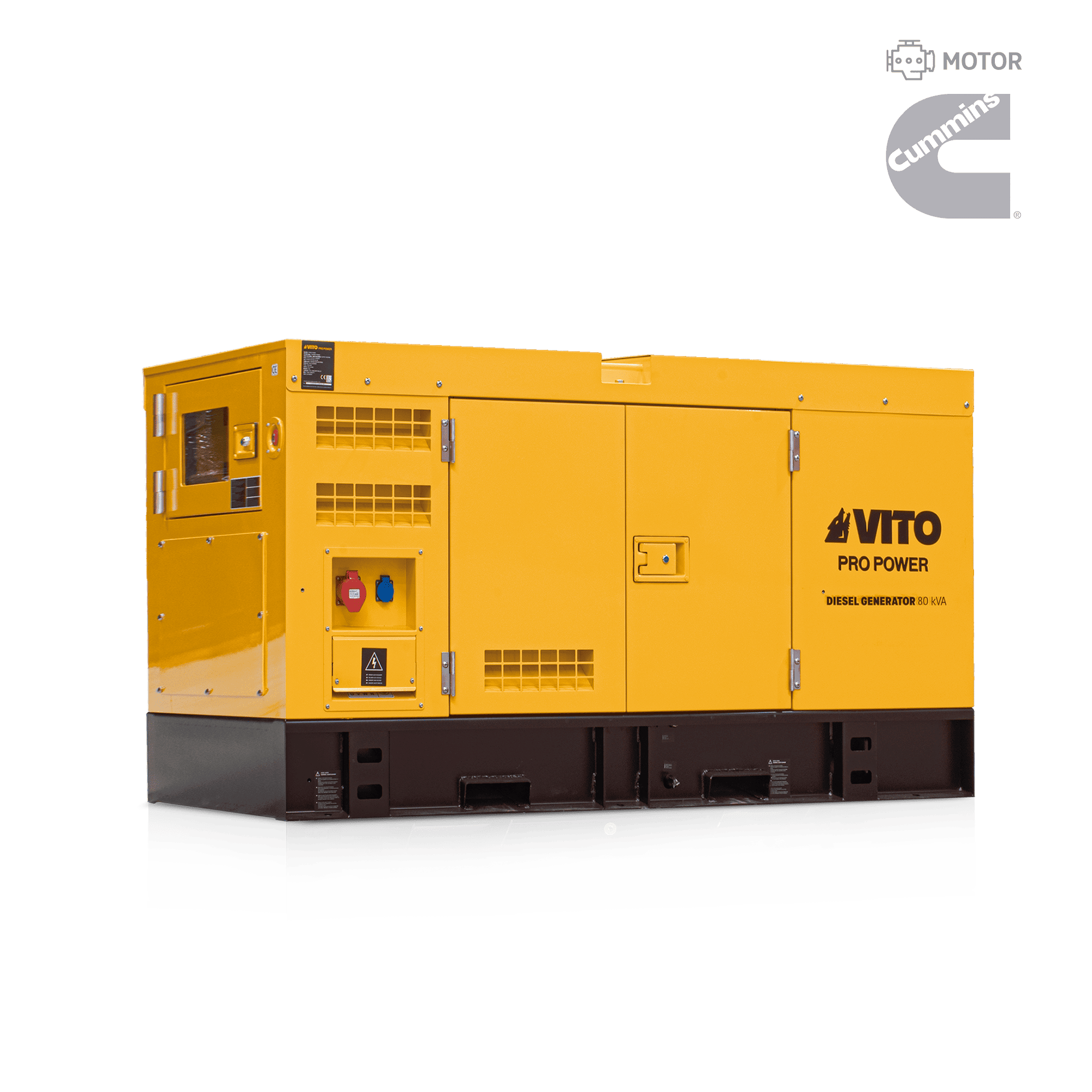 GERADOR DIESEL TRIFÁSICO SUPER SILENCIOSO 80 KVA