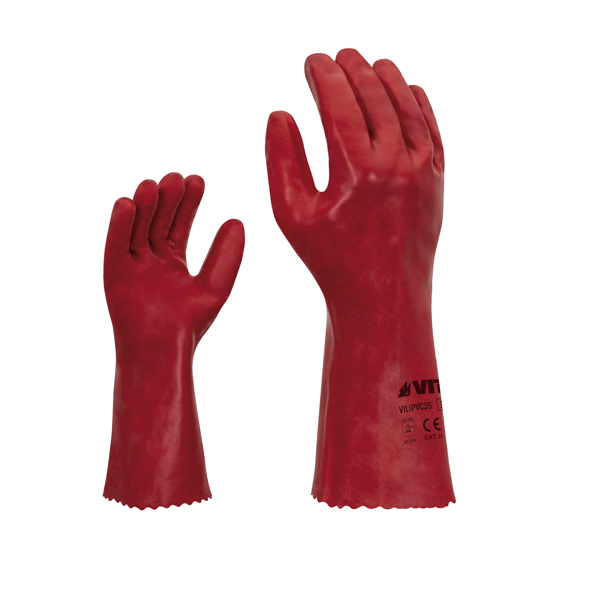 LUVA INDUSTRIAL EM PVC 35CM