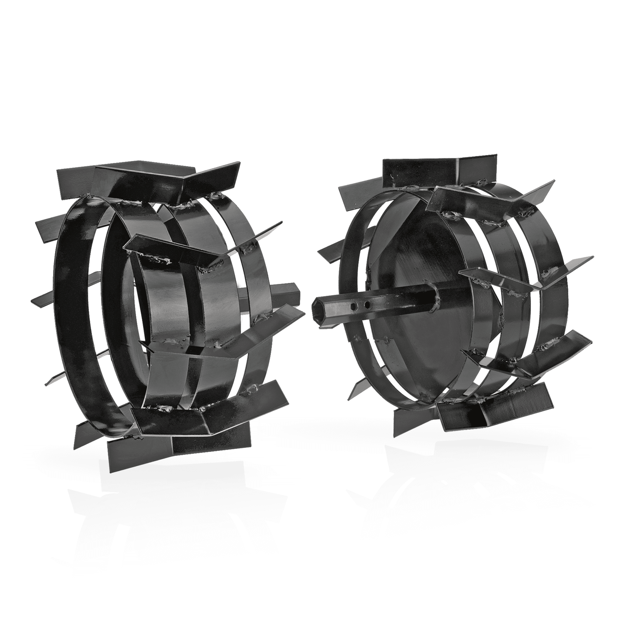 CONJUNTO DE 2 RODAS METÁLICAS PARA MOTOENXADA