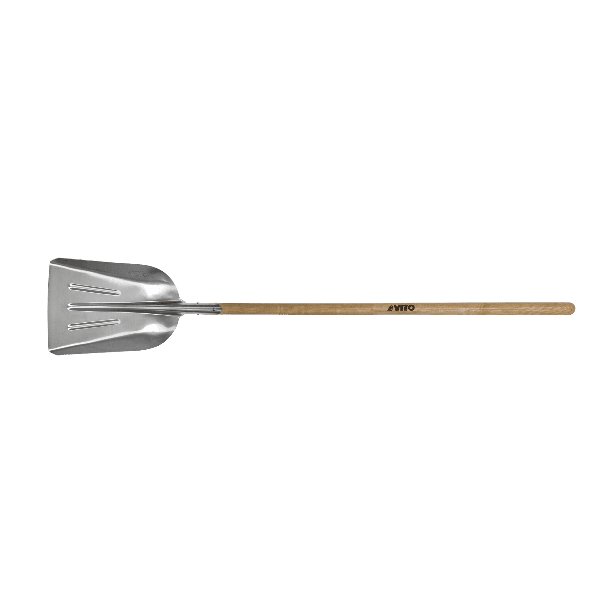 PÁ DE ALUMÍNIO CABO MADEIRA LONGO