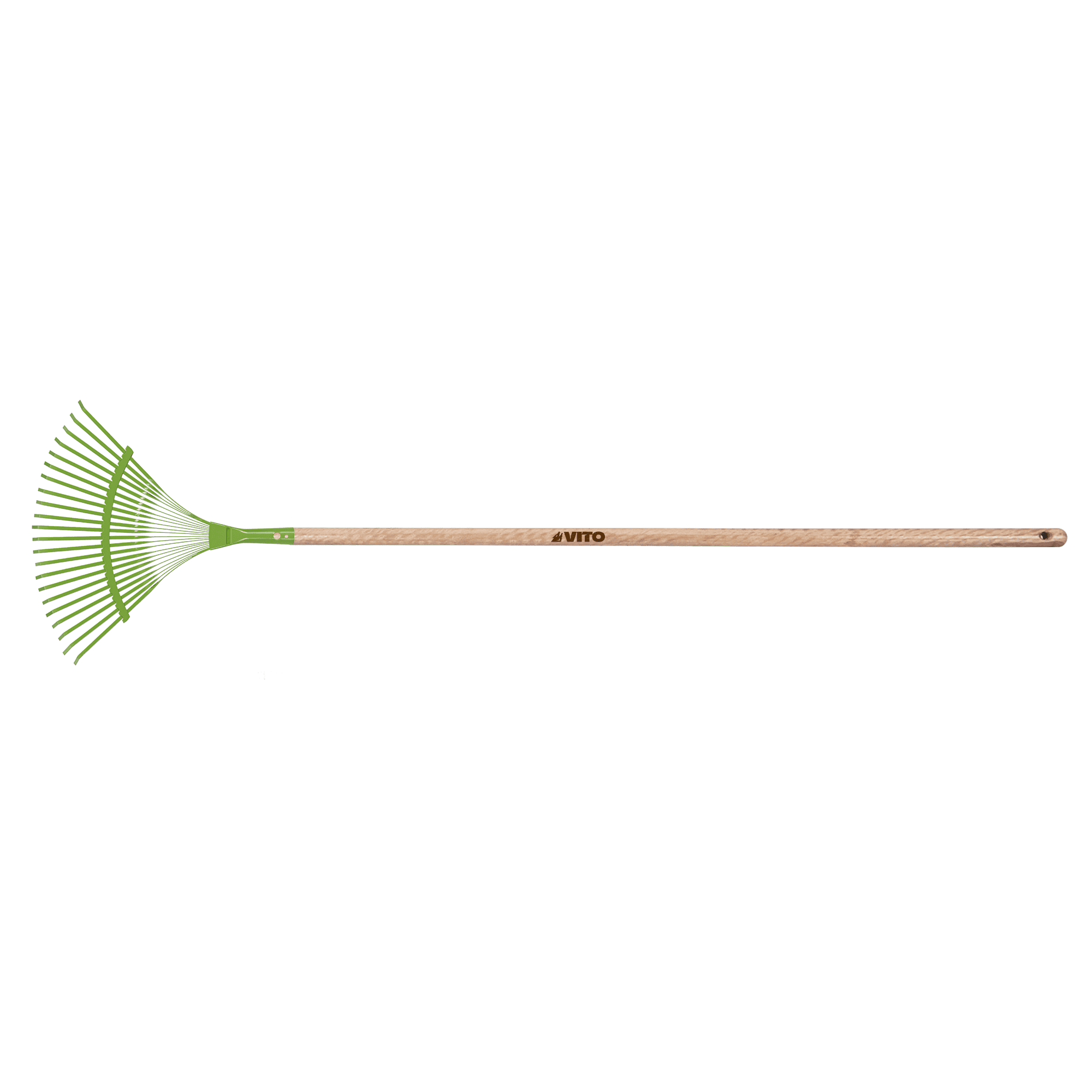 VASSOURA DE RELVA FIXA COM CABO DE MADEIRA